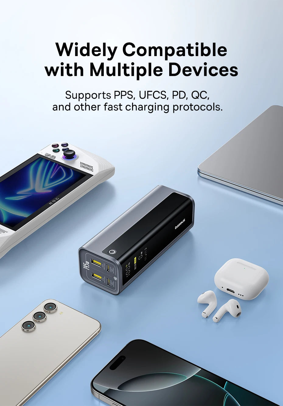 145W Fast Charging Power Bank 20800mAh USB-C Laptop Charger