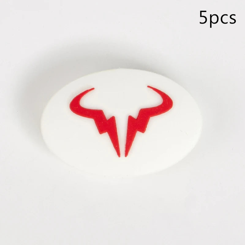 5pcs Tennis Cartoon Racket Shock Absorber Vibration Dampeners Silicone Durable Tennis Accessories