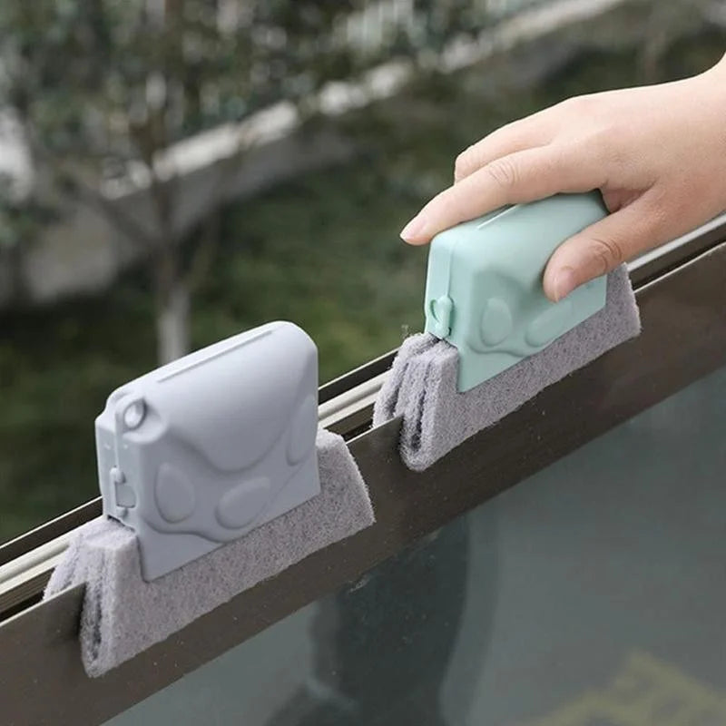 Window Groove Cleaning Cloth Kitchen cleaning  Window Cleaning Brush Windows Slot Cleaner Brush Clean  Window Slot Clean Tool 