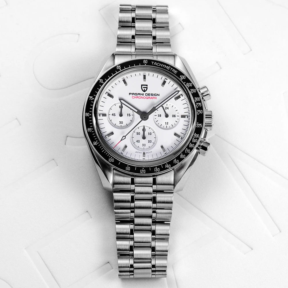 Pagani Design Moonwatch Chronograph Quartz Men's Steel Watch