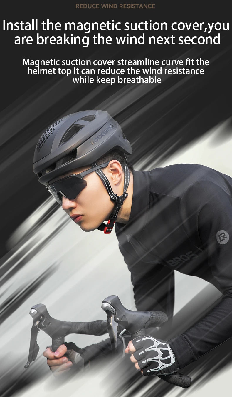 Casco da ciclismo leggero con copertura magnetica e 16–20 prese d’aria