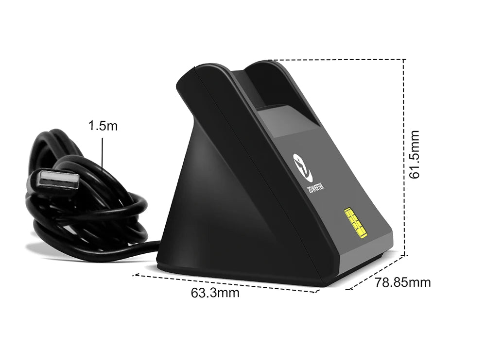 USB ISO 7816 Contact Slimkaartlezer