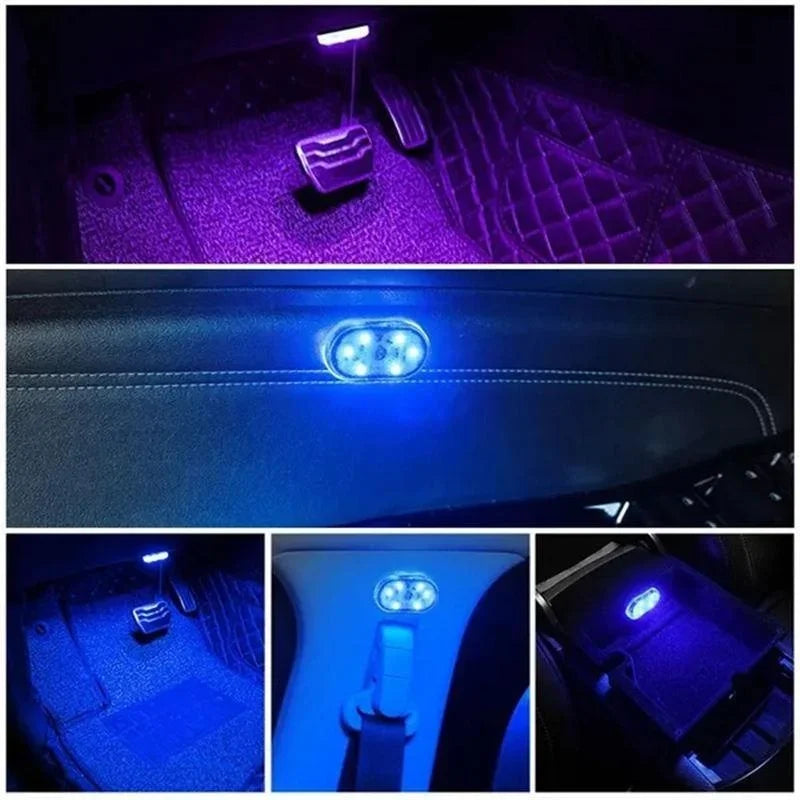 Wireless LED Car Interior Lights USB Rechargeable Touch Lamp