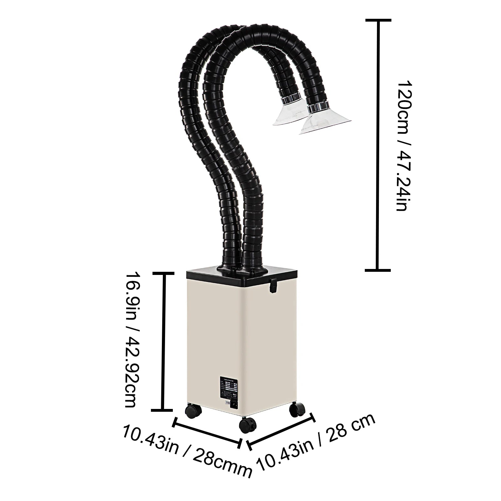SucceBuy 80W 150W Прахосмукачка за дим Purе Air Purifier 3-етапни филтри 3 скорости Поялник за запояване Лоши димни газове абсорбатор за заваряване ремонт