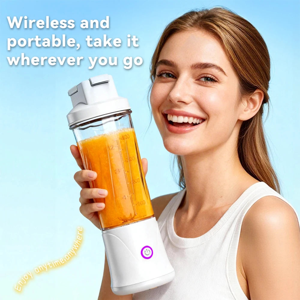 USB-C Rechargeable Portable Blender Cup, 450 ml