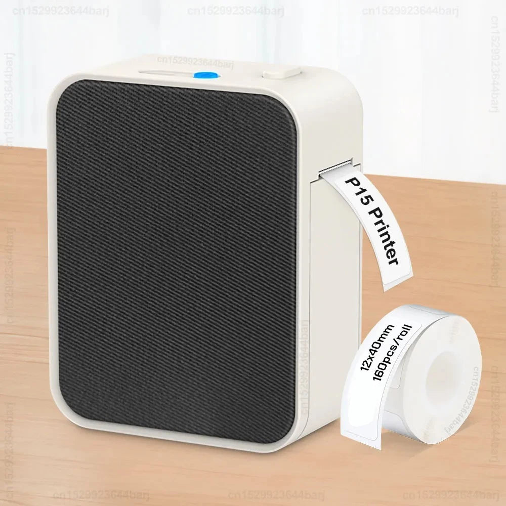 P15 Bluetooth-etikettenprinter zonder inkt, bundelopties