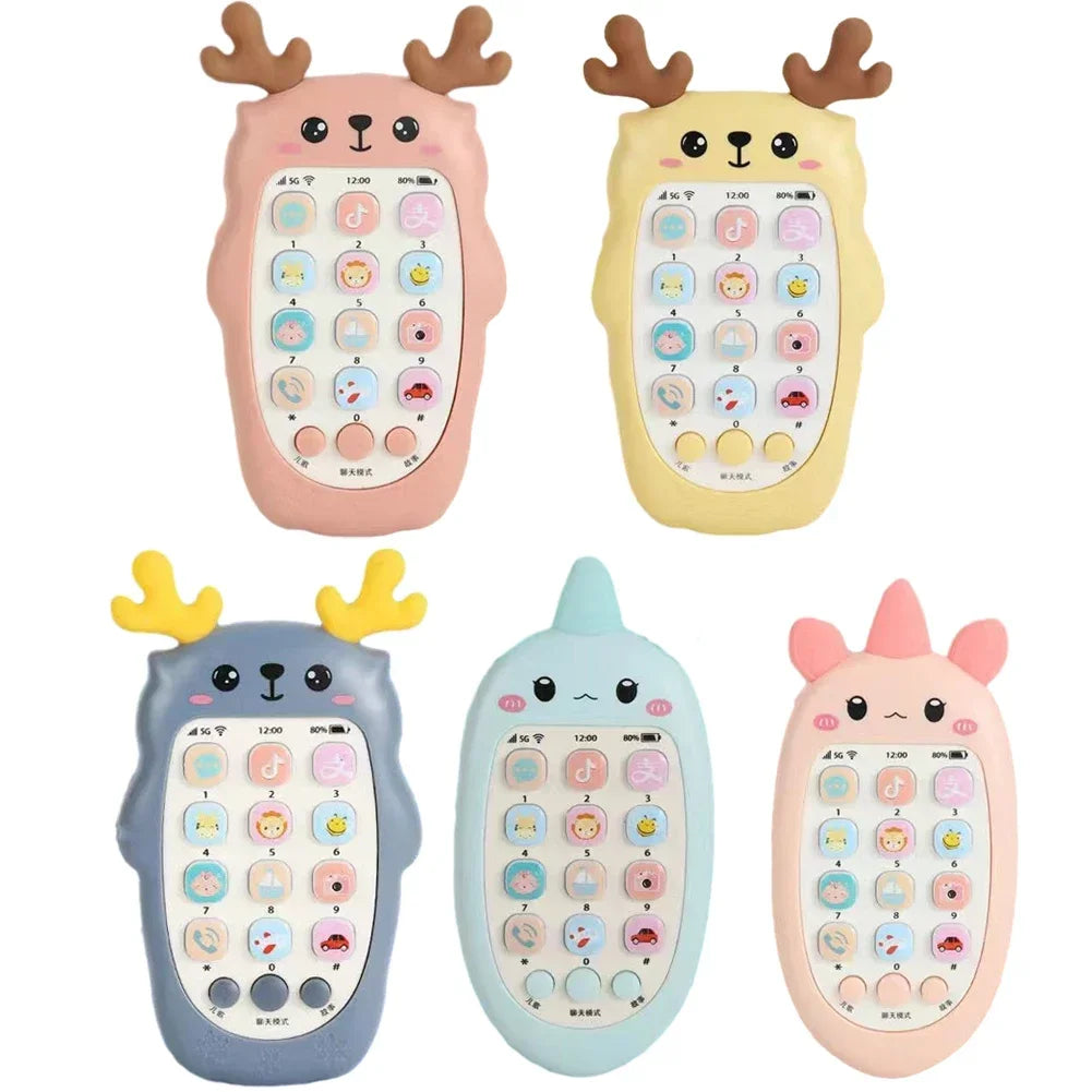 Animal-Design Toy Phone with Sounds, Ages 3+