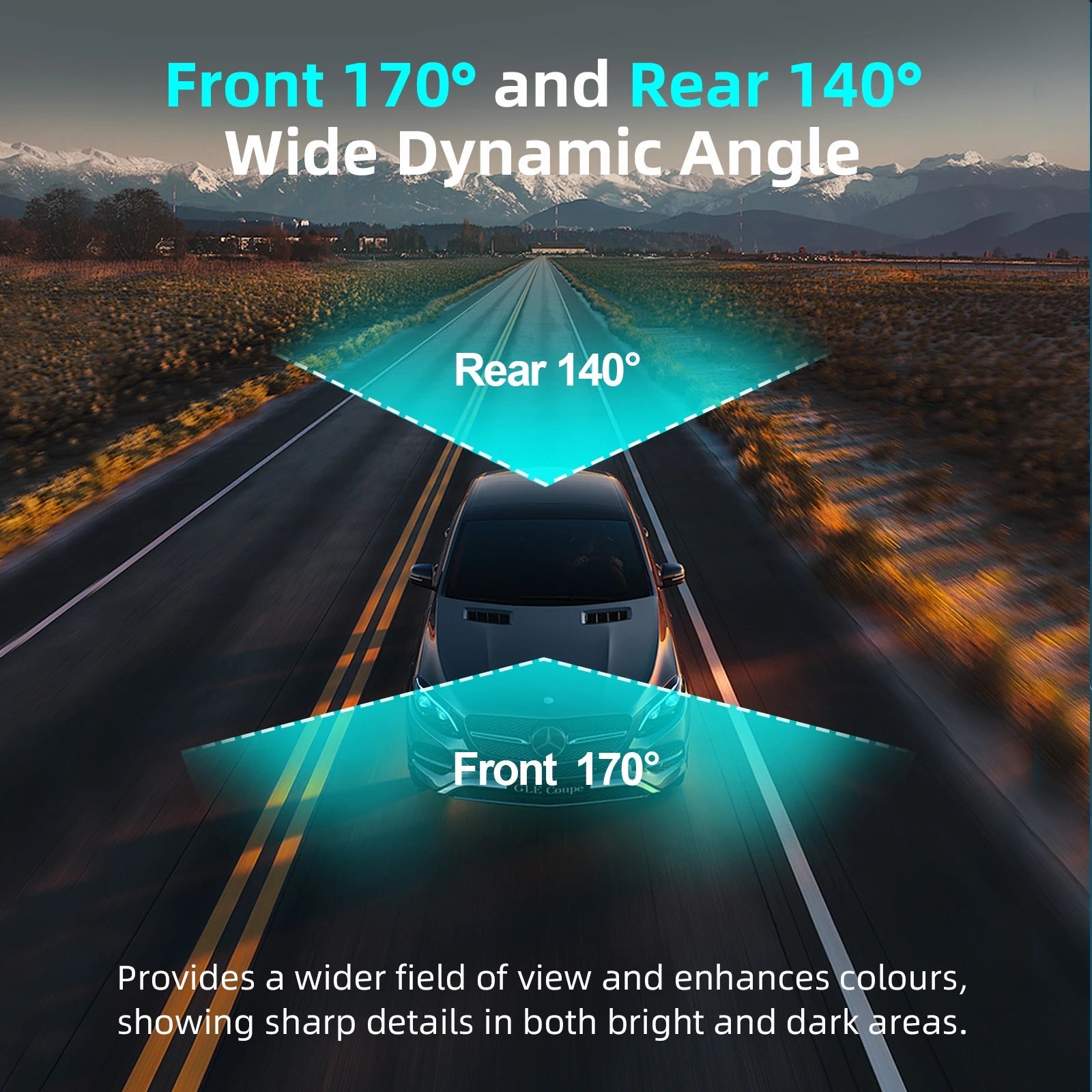 Aprilboy 4K WIFI Dash Cam 2160P Car DVR Support front & rear lens Auto Car Camera with Night Vision G-Sensor 24H Parking Monitor 