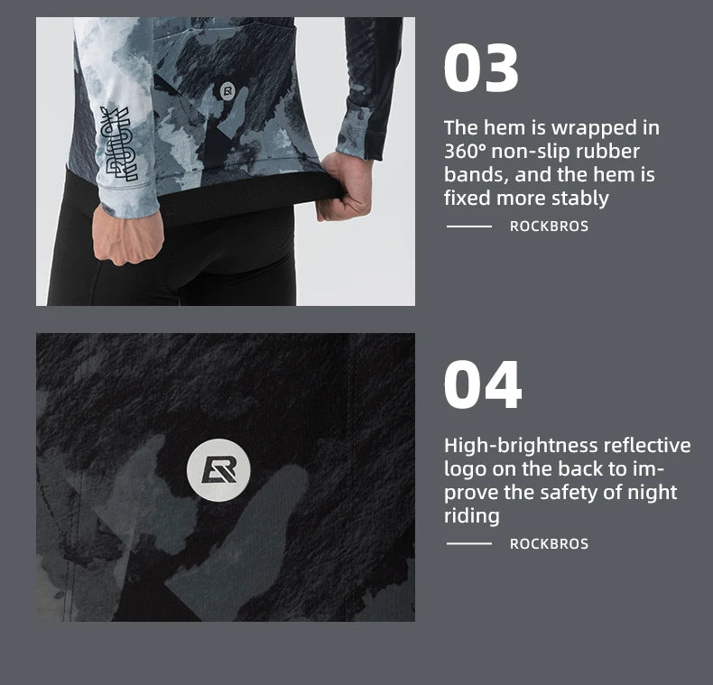 Long Sleeve Thermal Cycling Jersey for Cold Weather