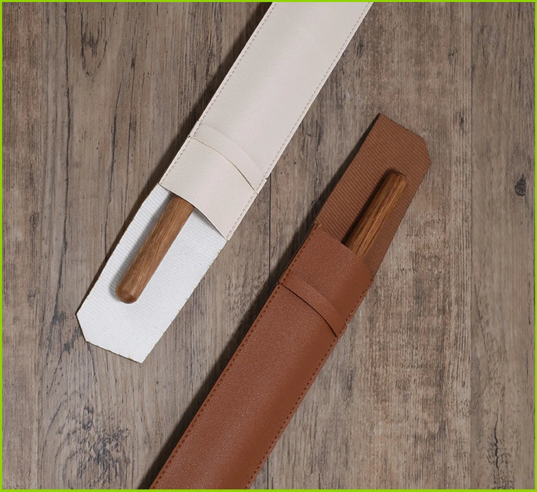 Slim PU Leather Drumstick Storage Sleeve