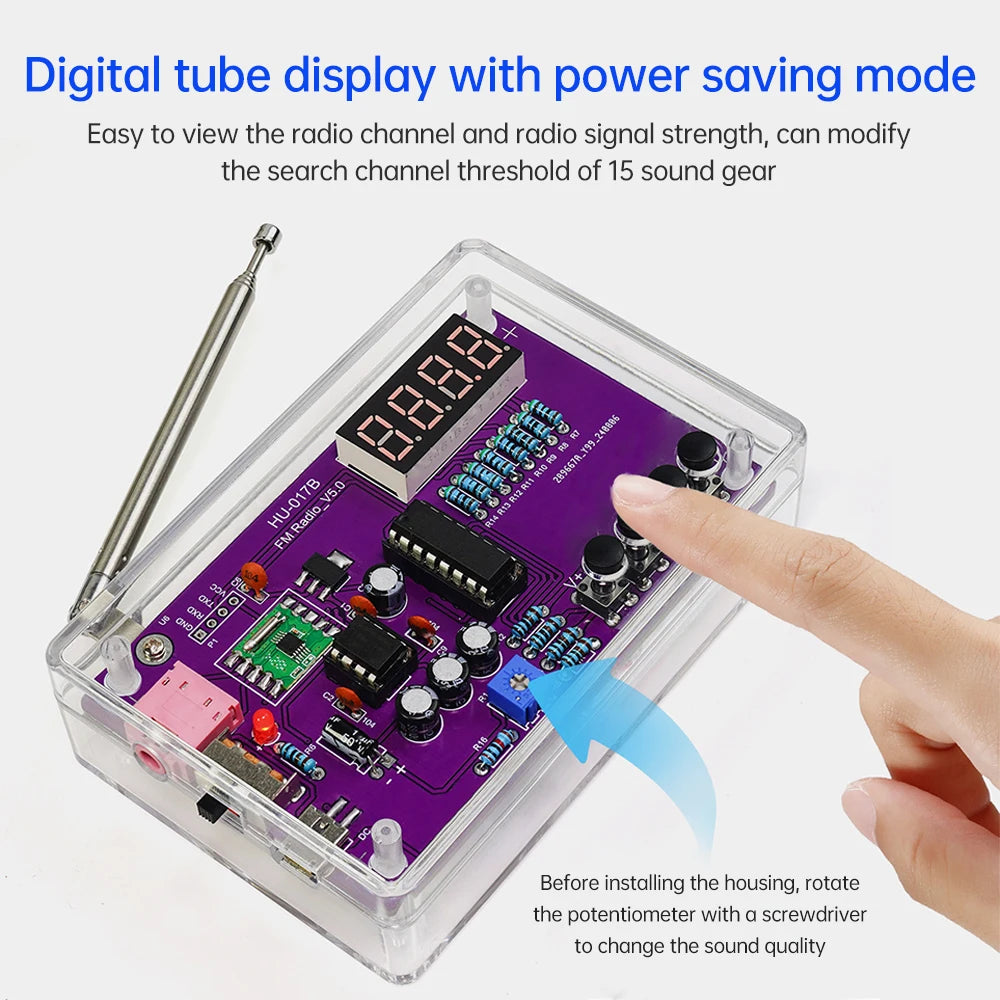DIY FM Radio Soldering Kit - Case Options