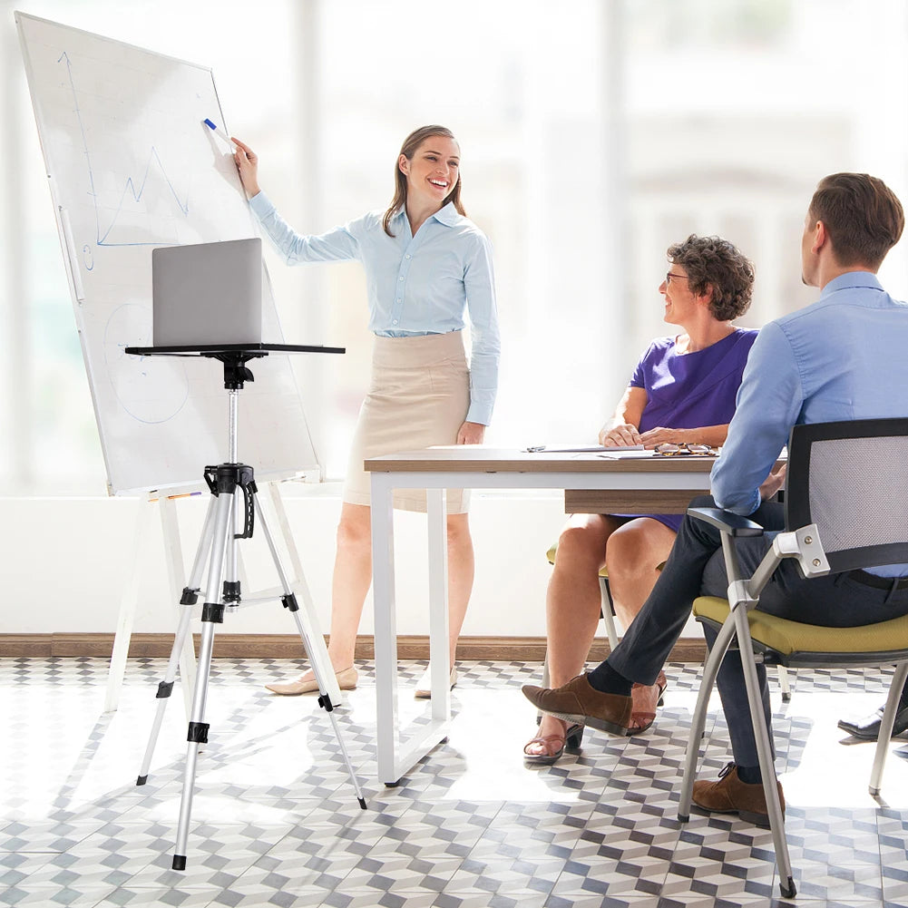 Support de projecteur sur trépied Support pliable pour ordinateur portable avec hauteur réglable