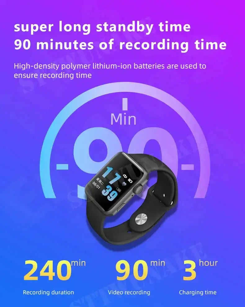 Mini Camera Smart Watch Voice video Recorder 1080P HD DV Professional digital Wireless Cam for Business/Home/Office/Sport Spy-shop.com