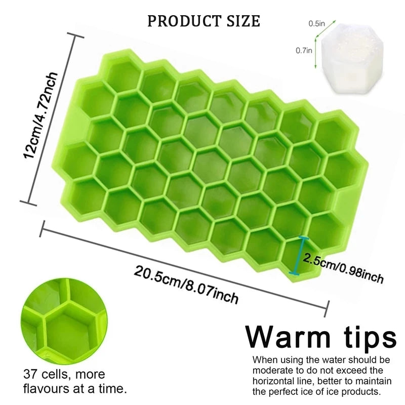 4/6/8/15 Grid Big Ice Tray Mold Giant Jumbo Large Food Grade Silicone Ice Cube Square Tray Mold DIY Ice Maker Ice Cube Tray 
