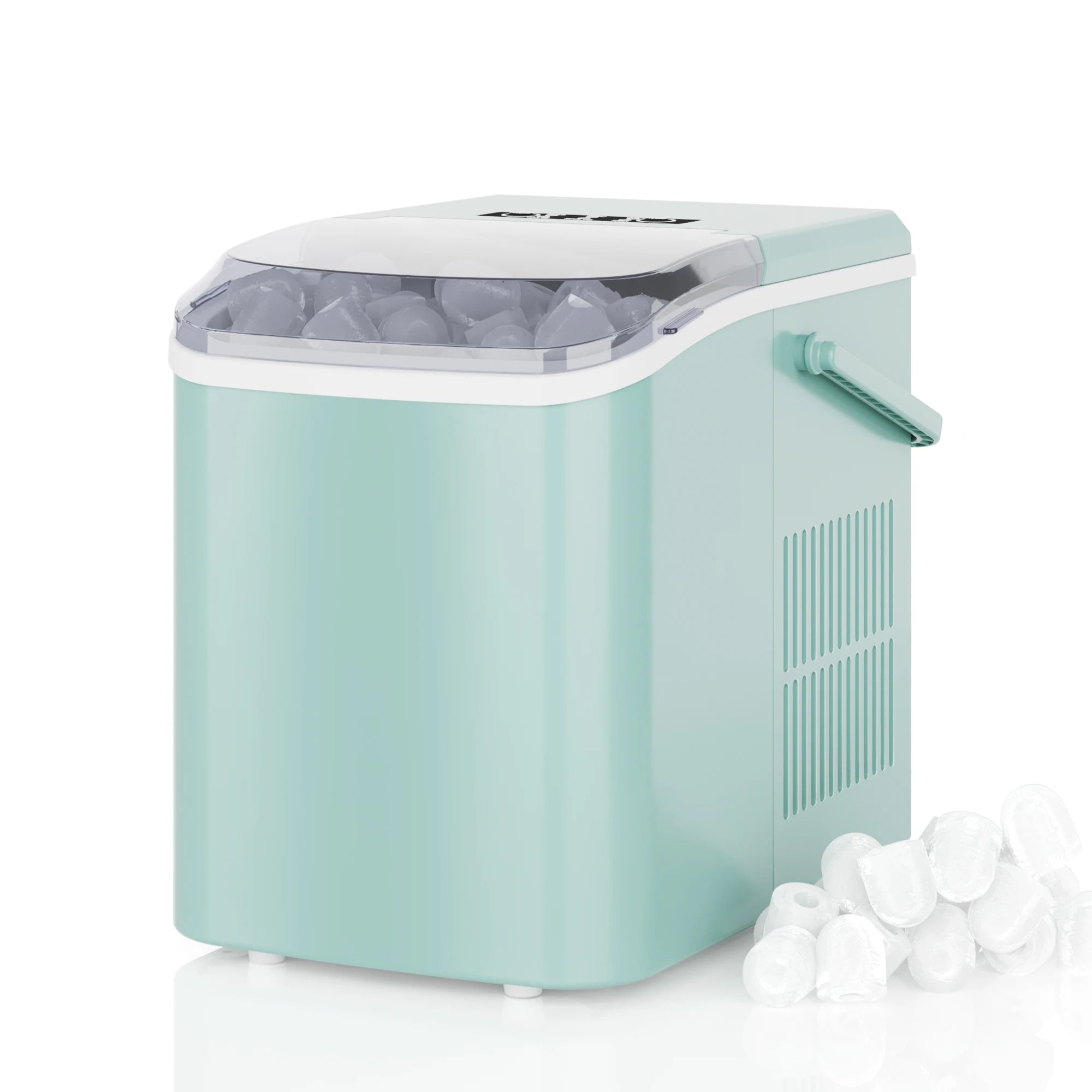 Portable Countertop Ice Maker with Handle – 9 Cubes in 6 Minutes