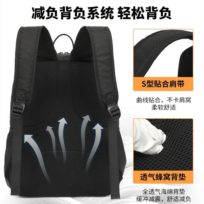Sports Kit Backpack, 36-55 L, Shoe Pocket and Air Cushion Belt