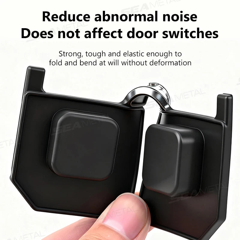SEAMETAL 4Pcs Car Door Buffer Cushion Waterproof Self-Adhesive Silicone Shockproof Cushion Universal Car Door Shock Absorber