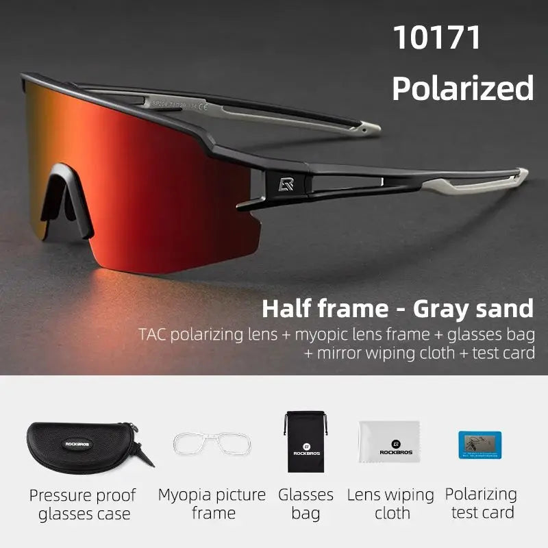 ROCKBROS Cycling Glasses Photochromic Eye Protecting Glasses Glasses Eyewear Goggles Windproof Bicycle Outdoor Sports Sunglasses 