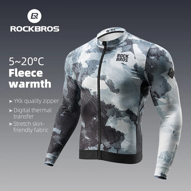 Long Sleeve Thermal Cycling Jersey for Cold Weather