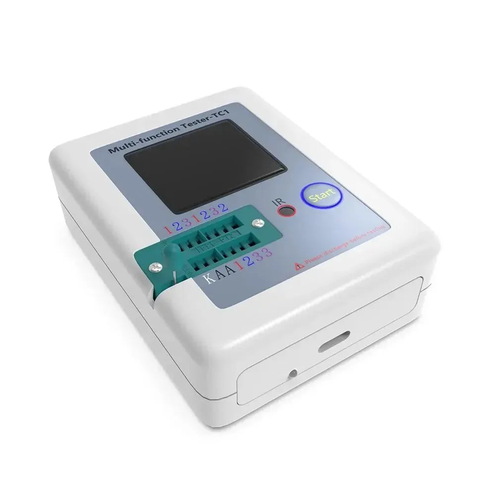 LCR TC1 1,8 tuuman TFT-LCD-näytöllä, yleismittari, transistoritesteri, diodien, triodien, kondensaattorien ja vastusten testausmittari