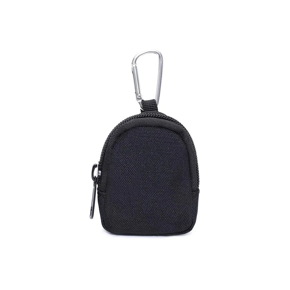 Compacte taille-tas voor sleutels en munten