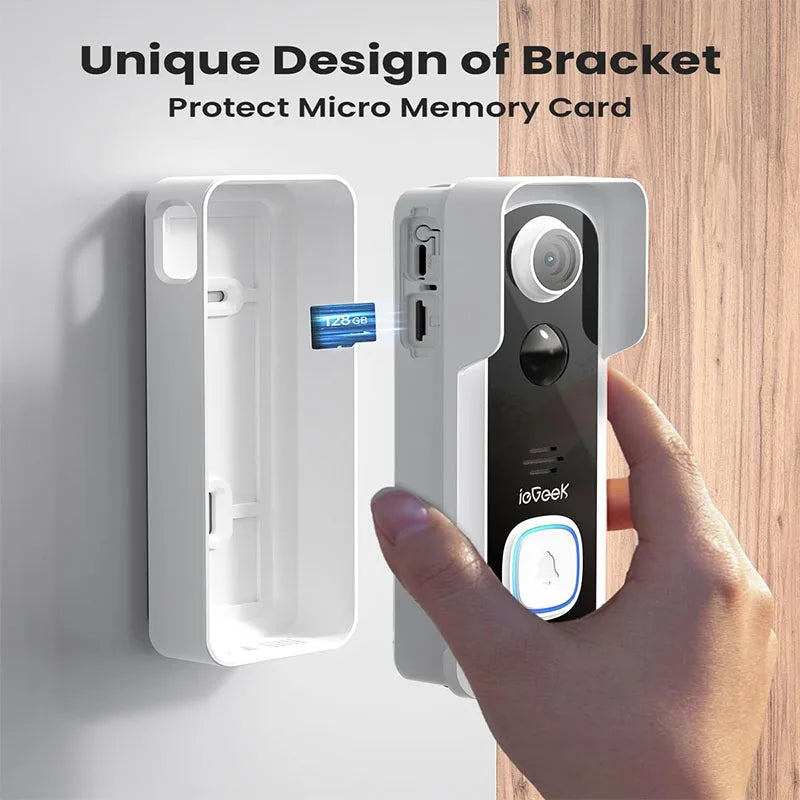 ieGeek Wireless Video Doorbell Camera with Chime, 2K HD