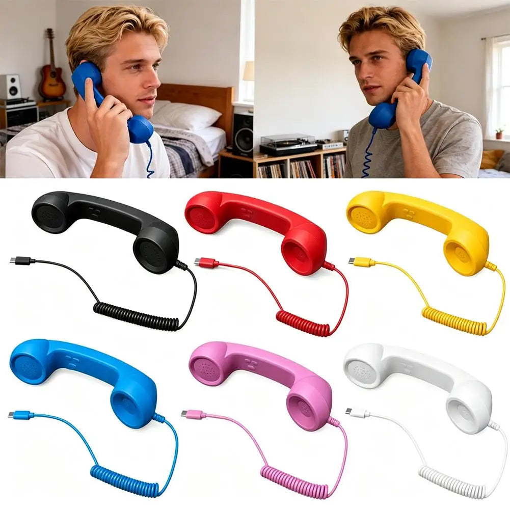 Auricular telefónico con micrófono y conector Type-C