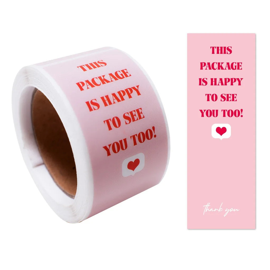 100pcs Thank You Stickers Roll for Small Business Packaging