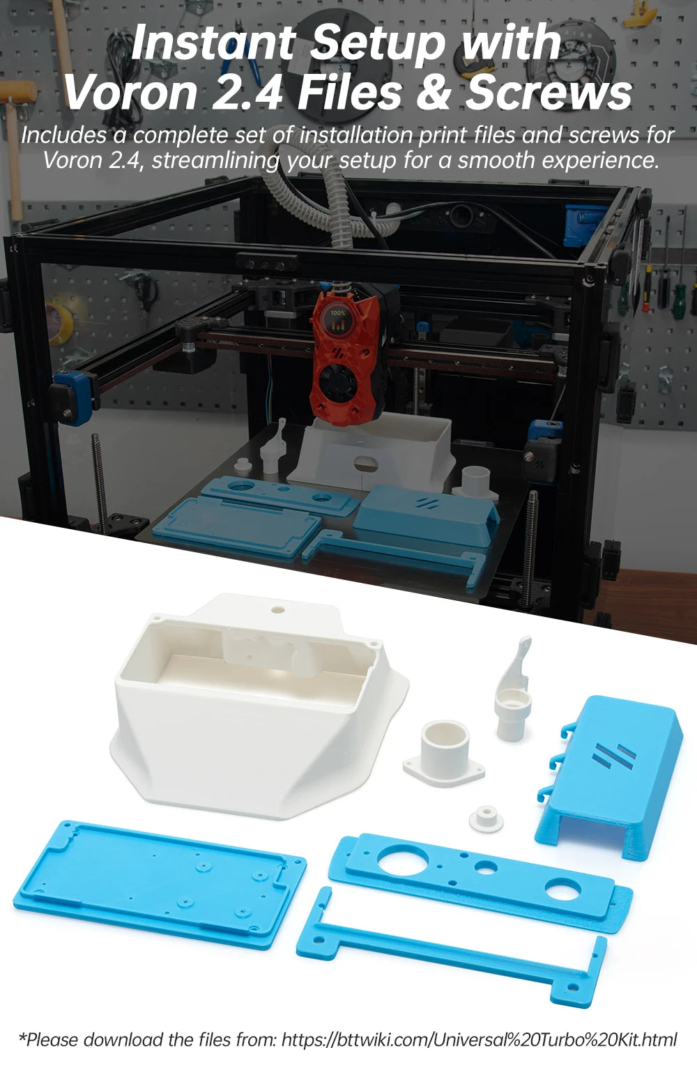 Kit Turbo Universel WS7040 Souffleur 24V pour Refroidissement d'Imprimante 3D