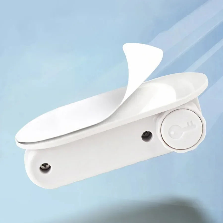 Door Lever Lock Universal Child Proof Handle Locks Baby Safety Locks Punch-free Multifunction Hidden Button Buckle Safety Lock
