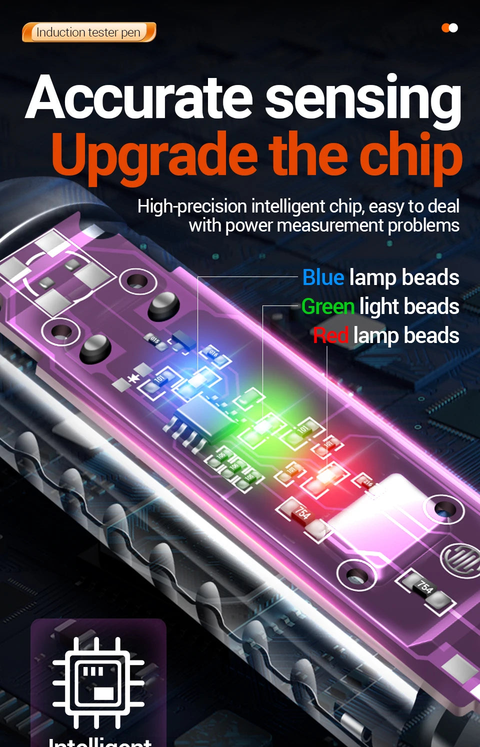 ANENG B15 Induction Teste Pen Highlight Color Light Professional AC Voltage Detection Electrician Screwdriver Testing Tools 