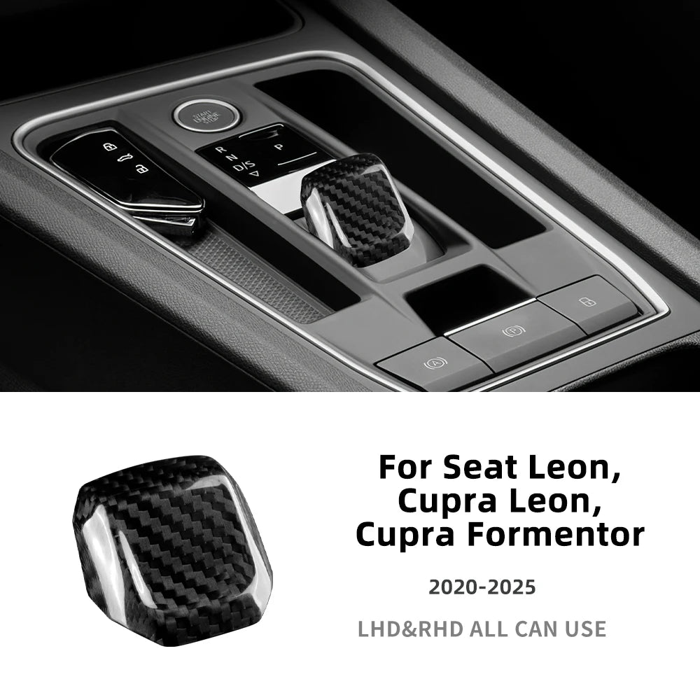 Hard Dry Carbon Fiber Gear Shift Trim for Cupra Leon & Formentor