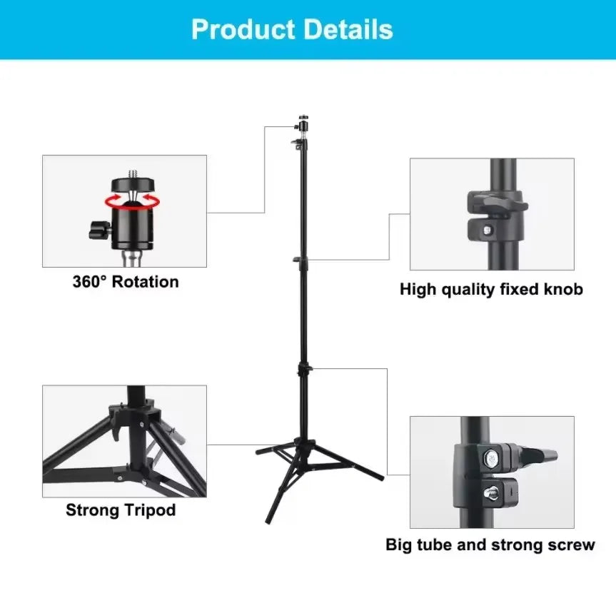 Xiaohui Soporte universal portátil de 50 cm-160 cm para HY300 proyector mini, soporte de trípode, carga máxima 1.5 kg