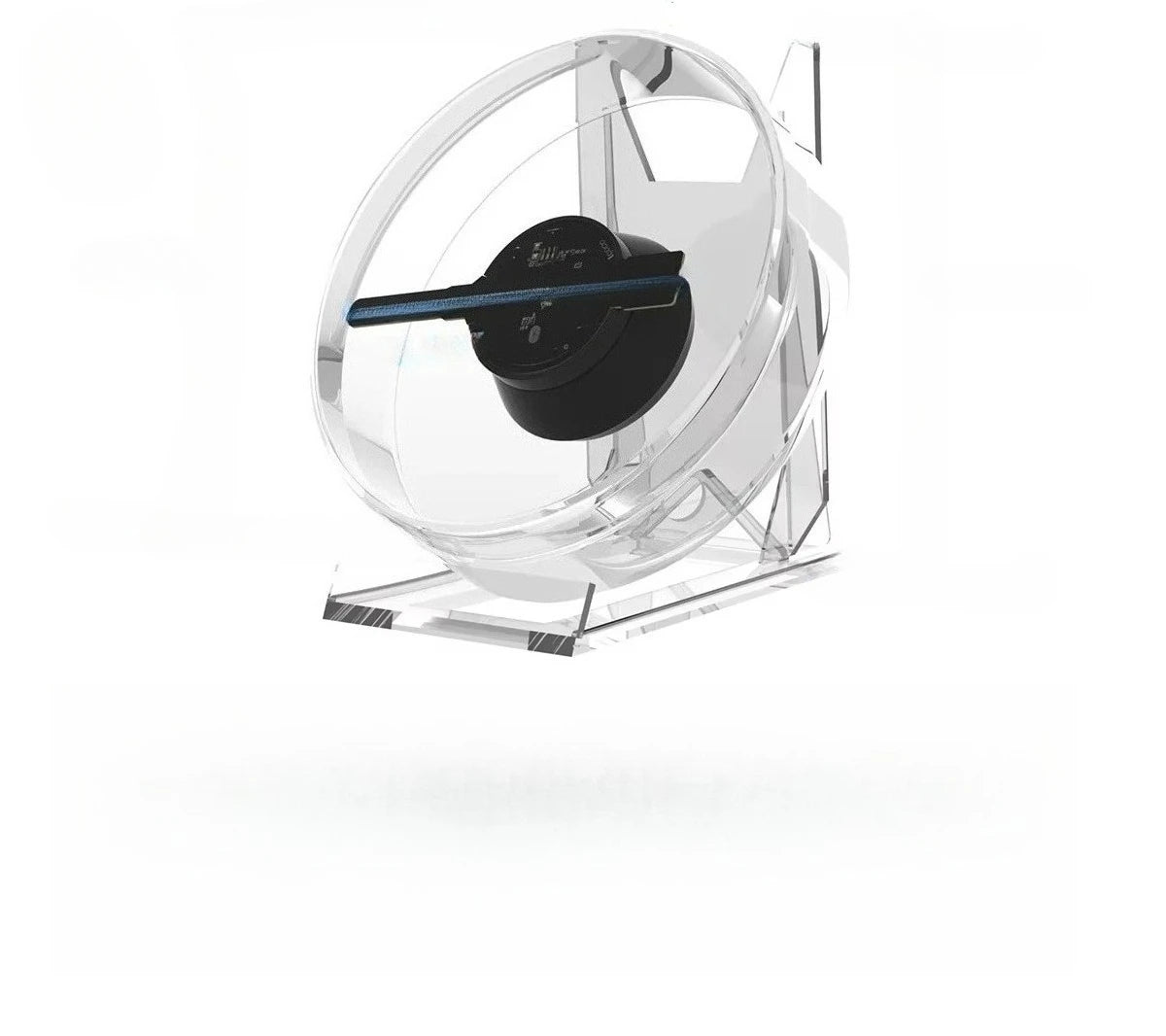 Mini LED Hologram-Effect Display Fan with Stand