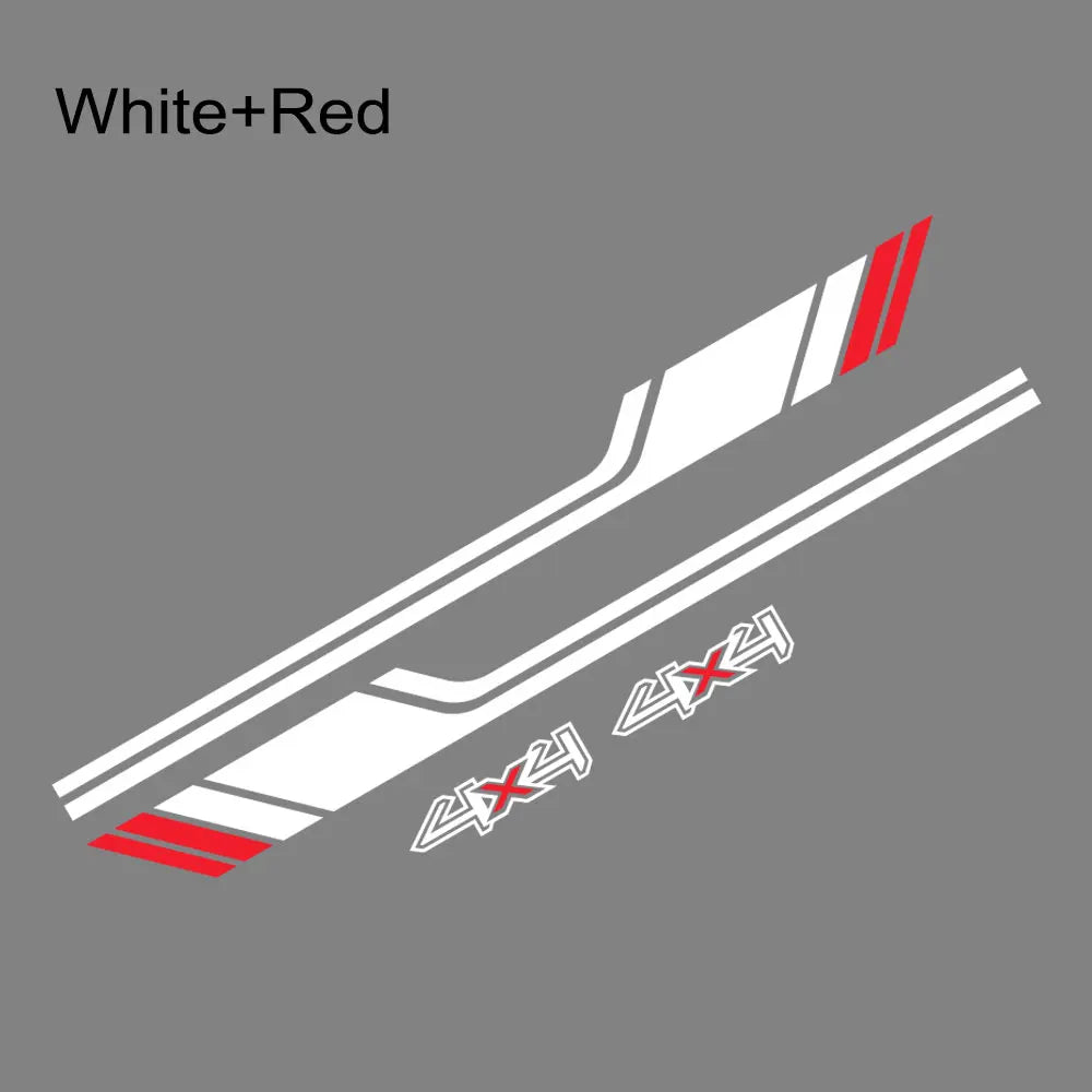 1 Pair Sport Modified 4x4 Off Road Side Letter Waist Line Stripe Body Sticker  Decals Decor for Suzuki Jimny 2019 2020 2021 2022
