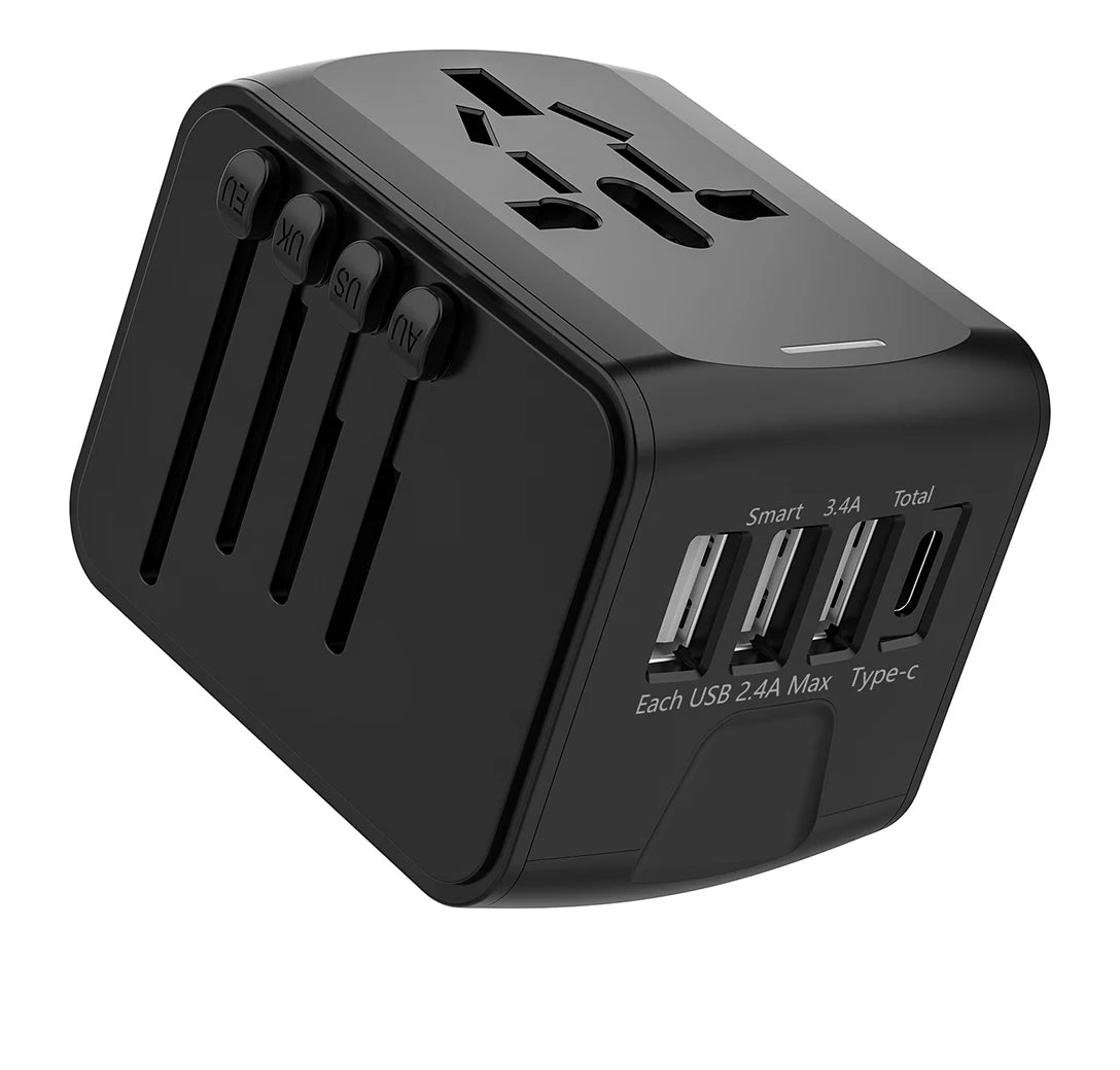 Universal Travel Adapter with USB Charging Ports