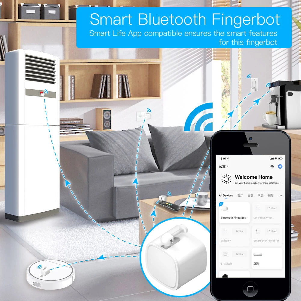 Bluetooth Button Pusher - Robot and Gateway Options