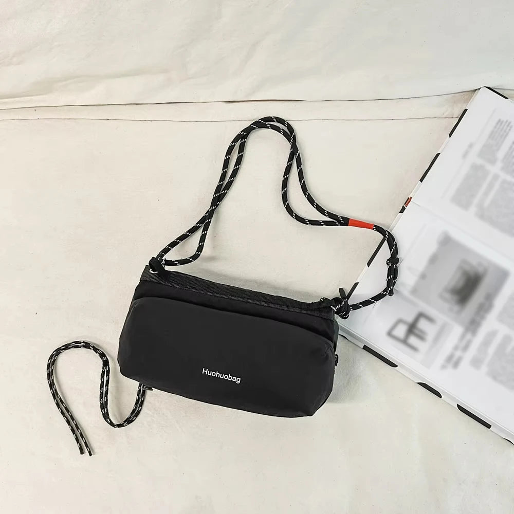 Nylon Crossbody Water Bottle Bag, Lightweight Shoulder Sling