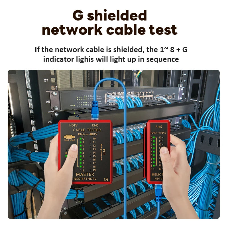 HDMI RJ45 and RJ11 Cable Tester