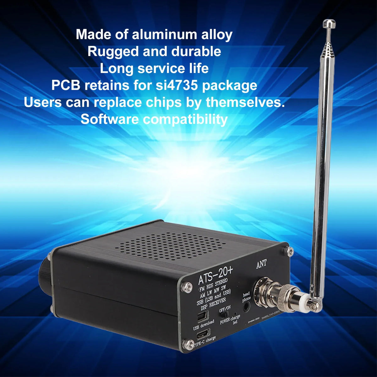 Prijenosni višepojasni radioprijamnik ATS-20+