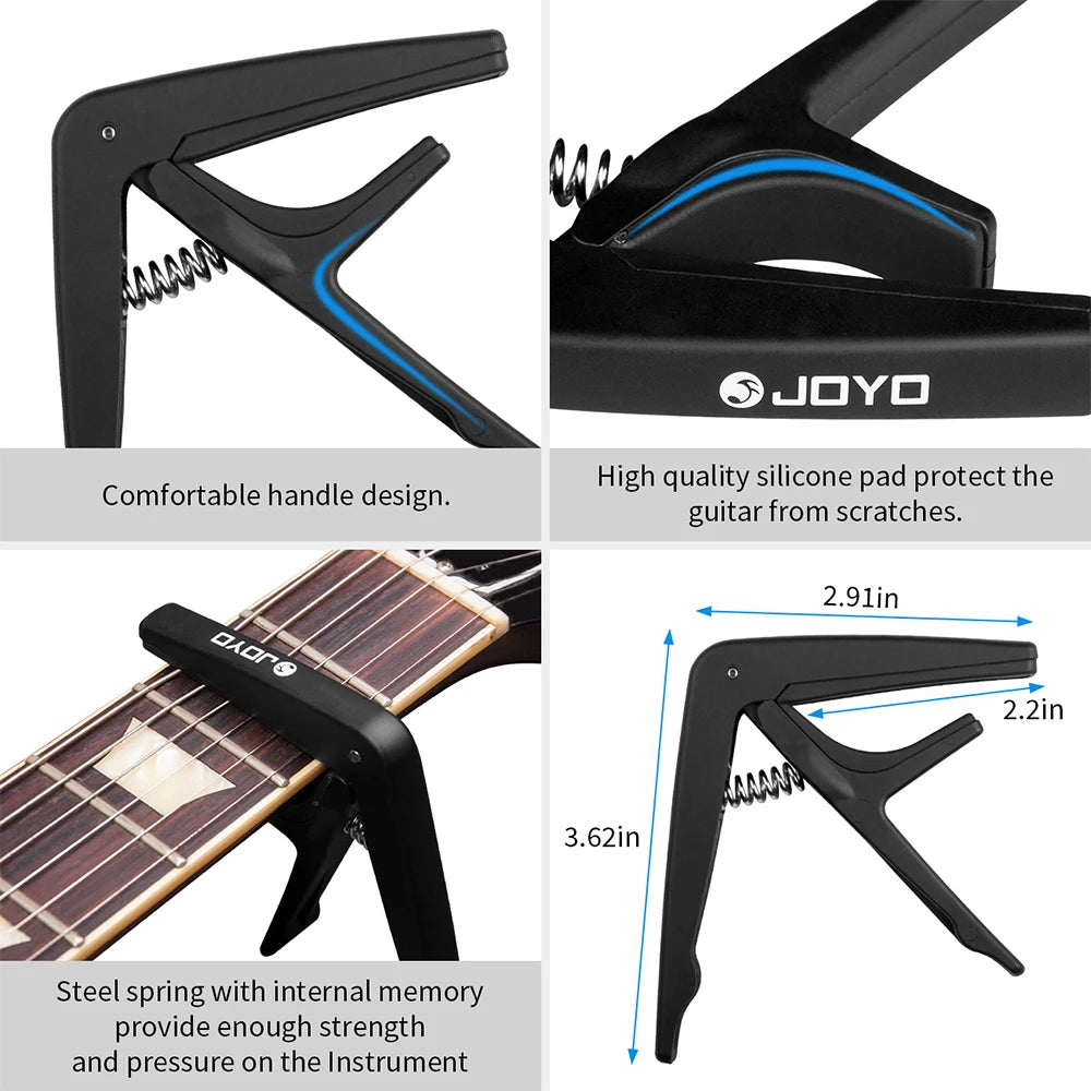 Capo JCP-01 para guitarra acústica e elétrica de seis cordas