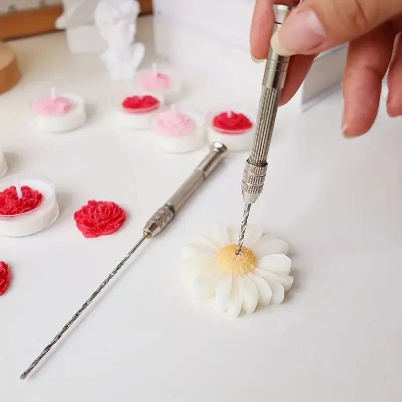 Candle Hole Punching Tool with Two Drill Bits
