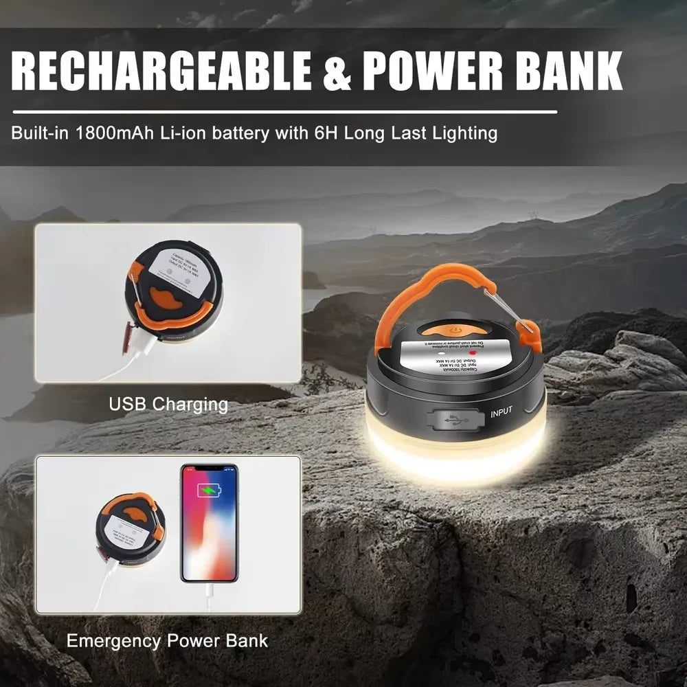 10W Rechargeable Camping Lantern with COB+LED