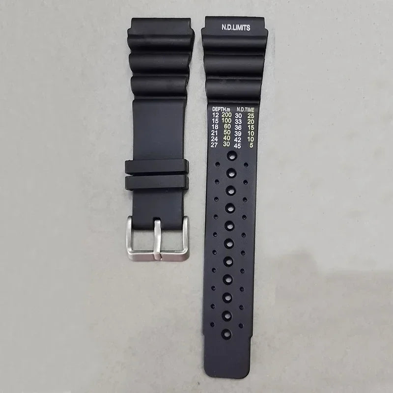 Rubber Watch Strap, 20/22/24mm Options