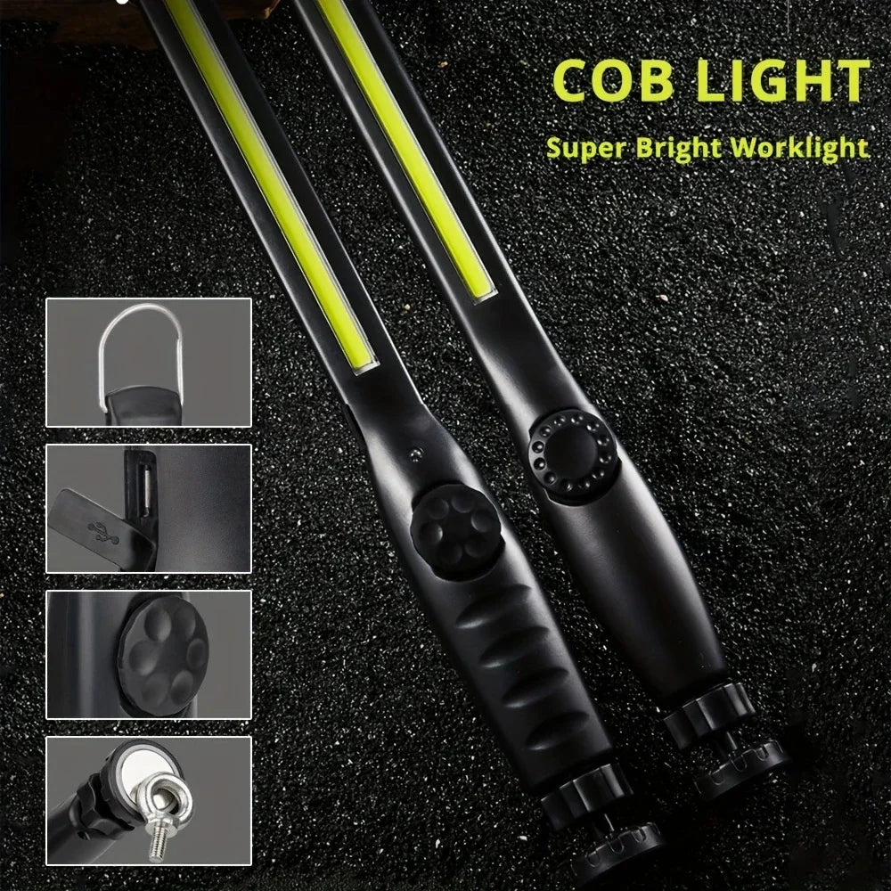 Rechargeable COB Work Light with Magnetic Base