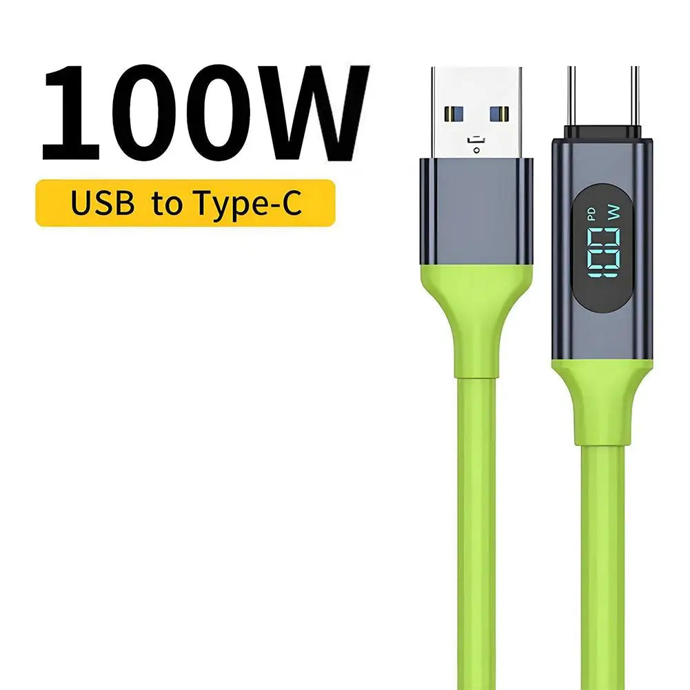 Kabel USB-C do USB-C z wyświetlaczem cyfrowym, 100 W lub 240 W