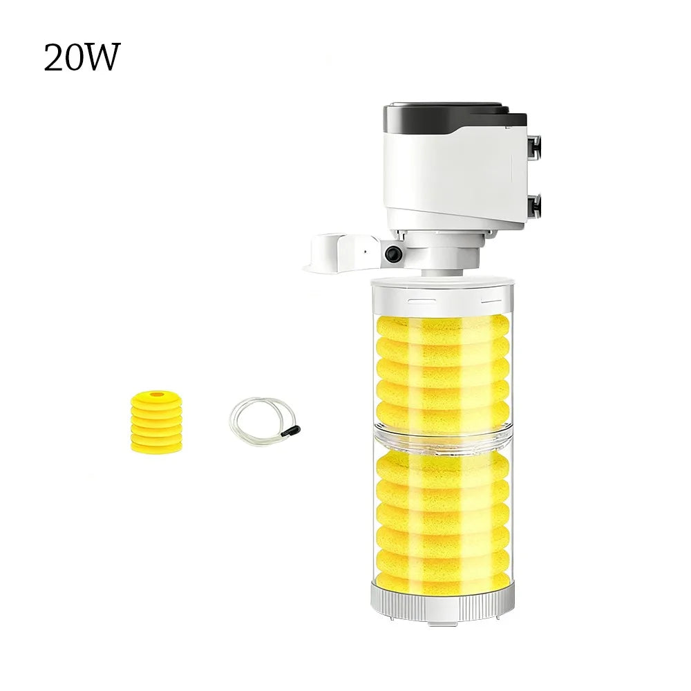Internal Aquarium Filter Pump, 5W–30W Options