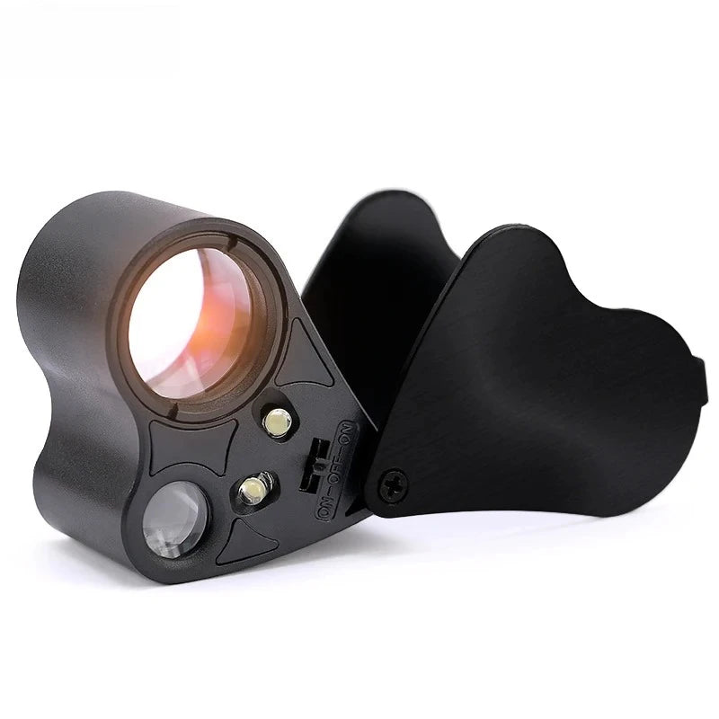 Folding Illuminated Jewellery Loupe