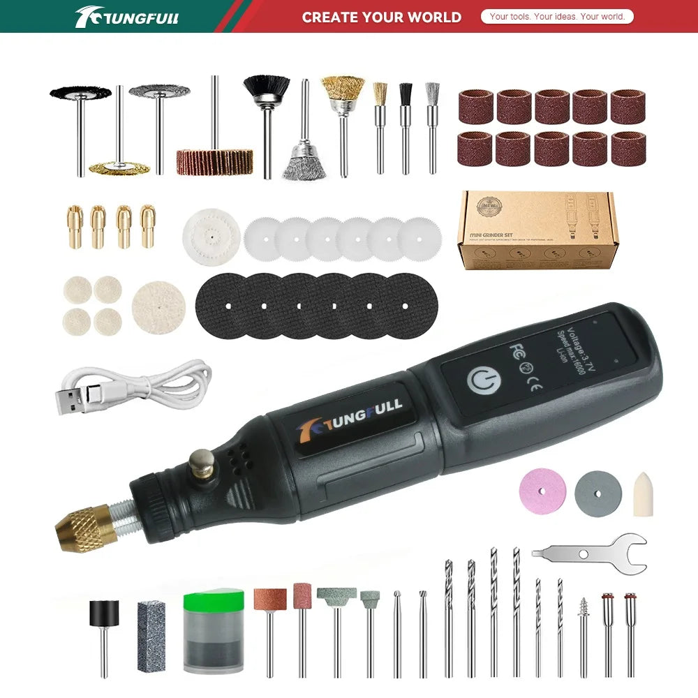 8065 Cordless Mini Rotary Tool with USB-C Charging