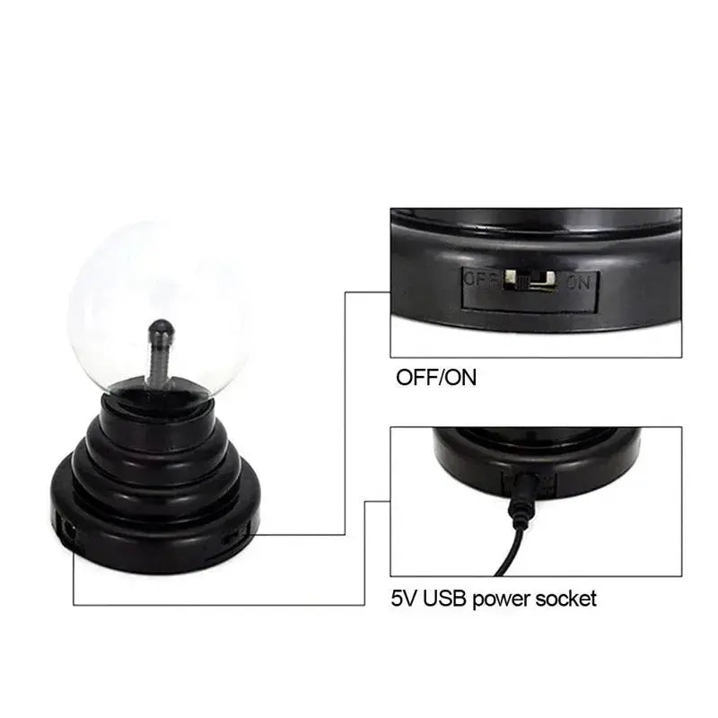 Mini Camera Light Night Light Novelty Plasma Ball Light Monitor Gift Magic Light Full HD 1080P Wireless Wifi Visual Camera Video Spy-shop.com